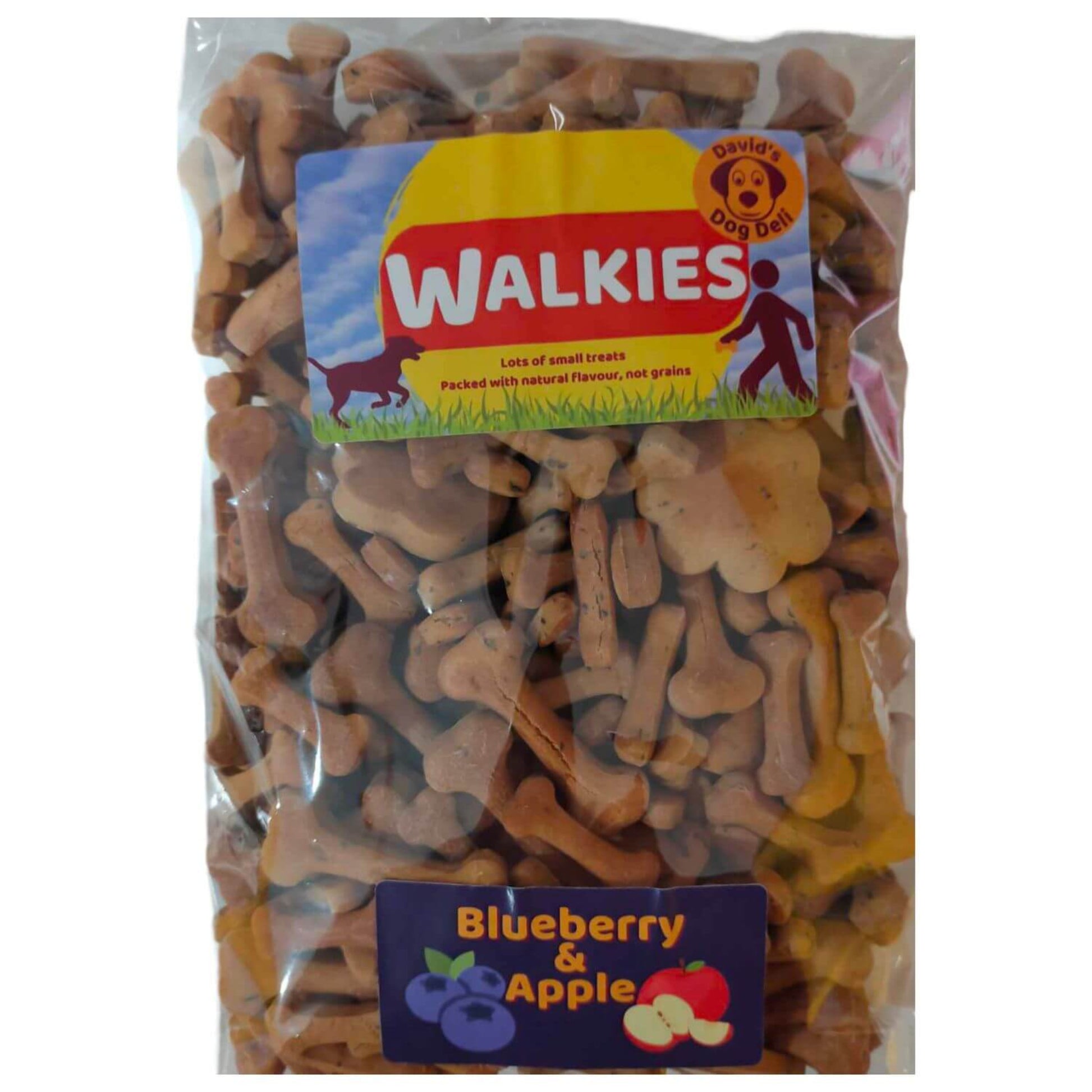 dog treats blueberry & apple large refill