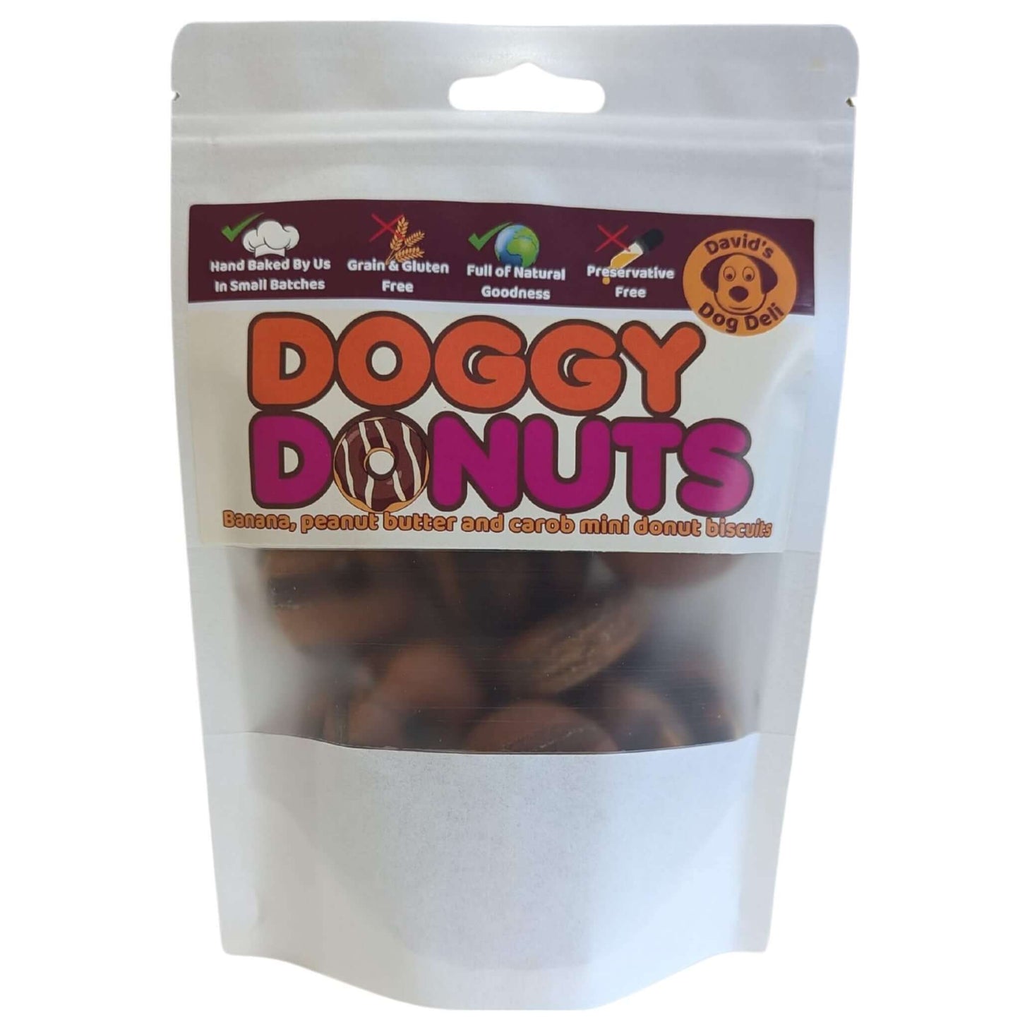 wheat free dog treats- doggy donuts bag