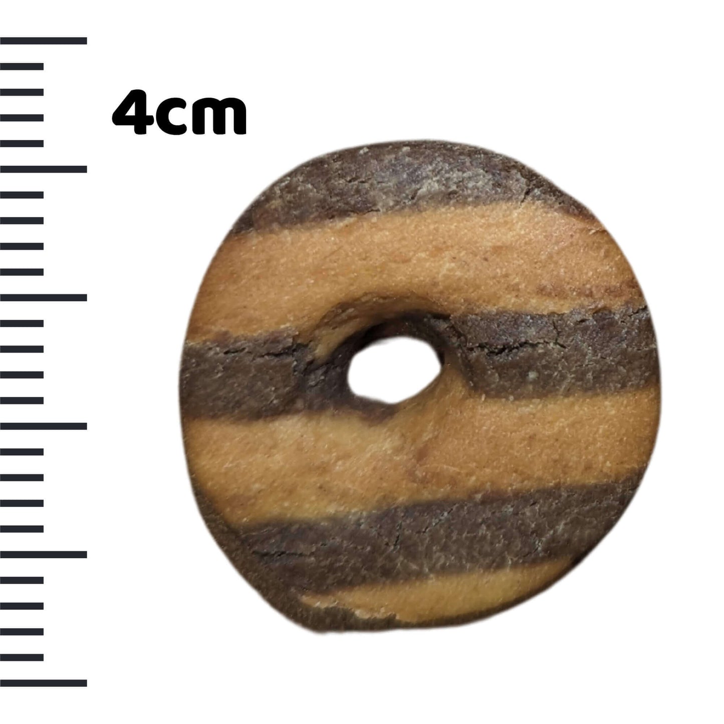 wheat free dog treats- doggy donut with measuring tape