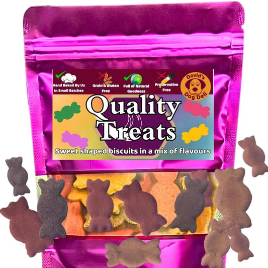 vegan dog treats quality treats bag with biscuits outside